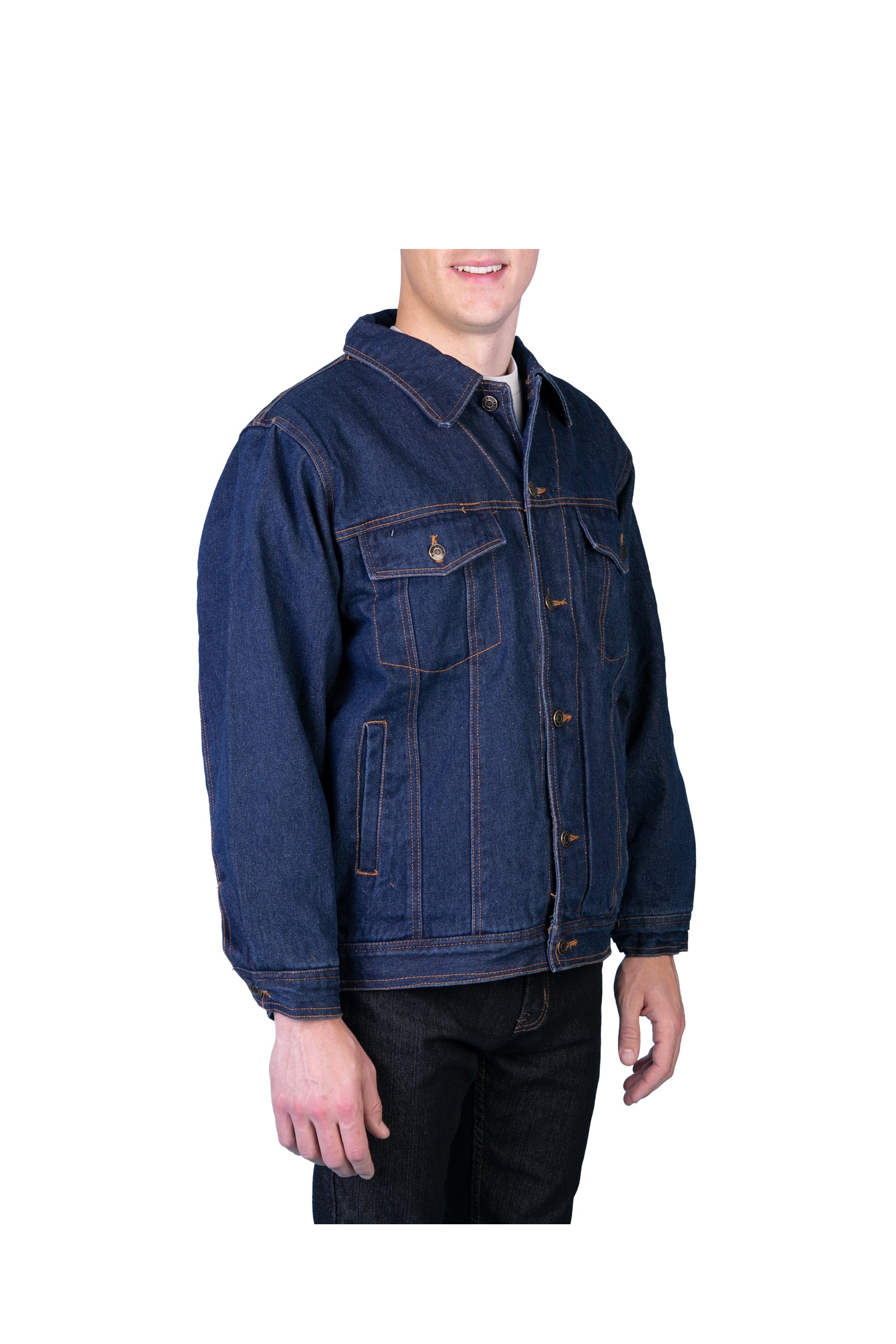 Oscar Jeans Sherpa Lined Denim Trucker Jacket