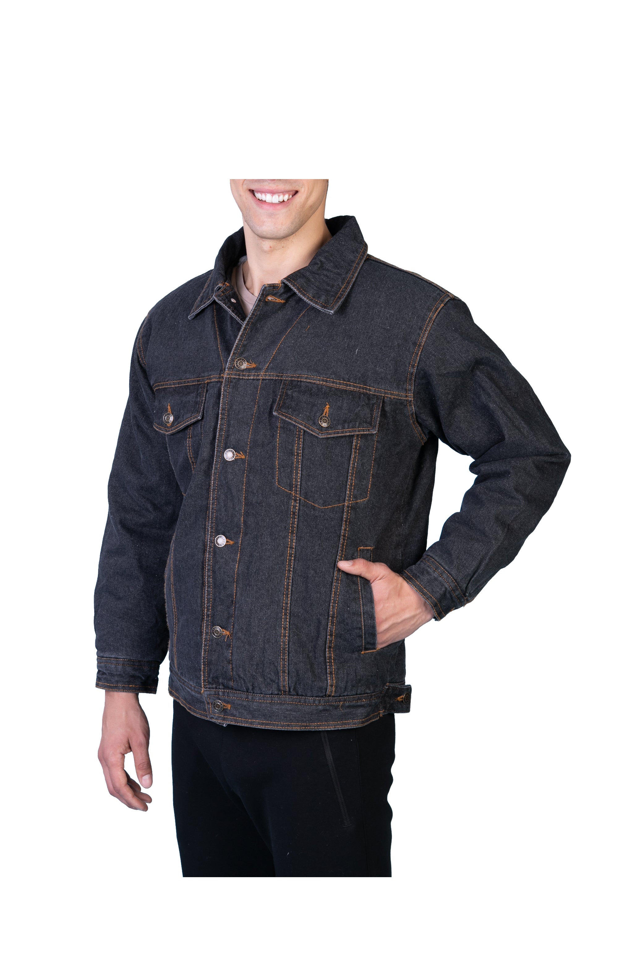 Oscar Jeans Sherpa Lined Denim Trucker Jacket