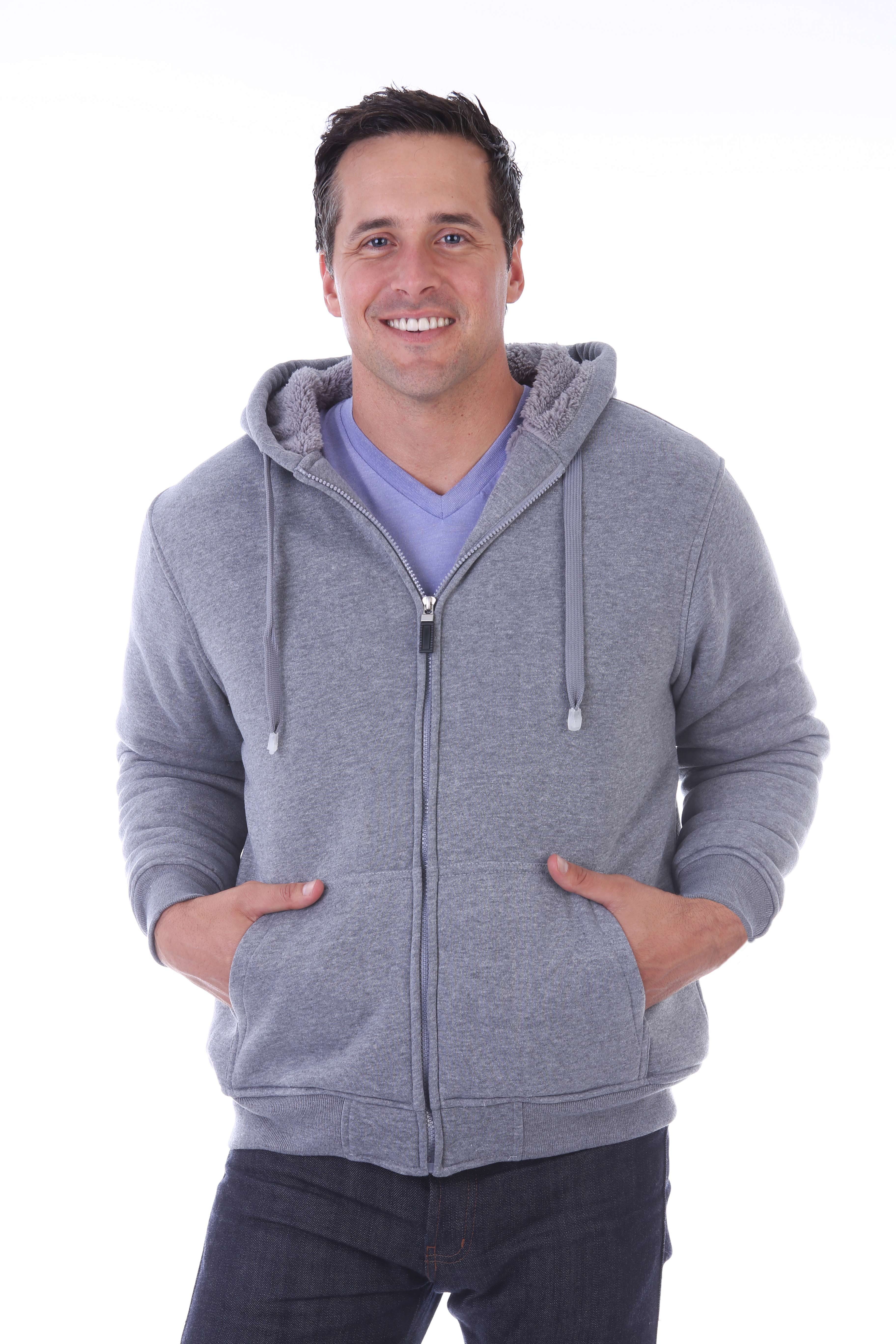 Sherpa Lined Fleece Hoodie