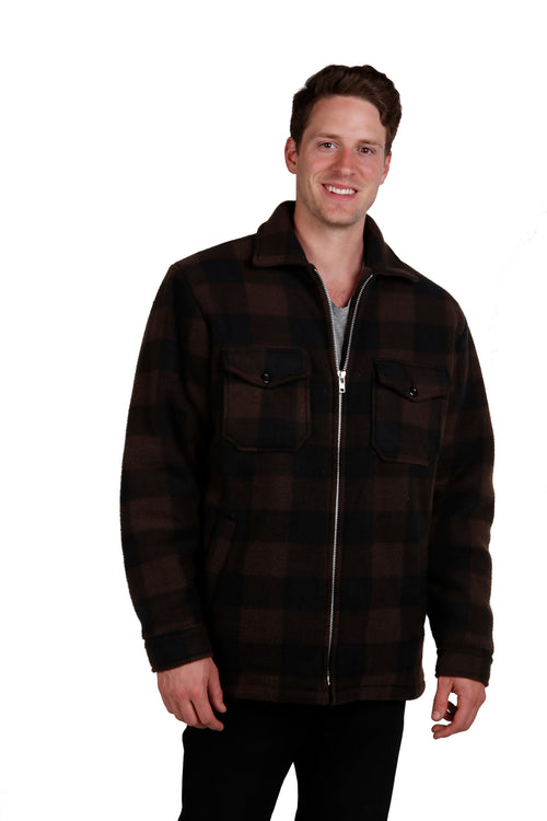 Buffalo Plaid Polar Fleece Jacket