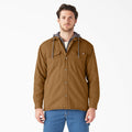 Water Repellent Duck Hooded Shirt Jacket