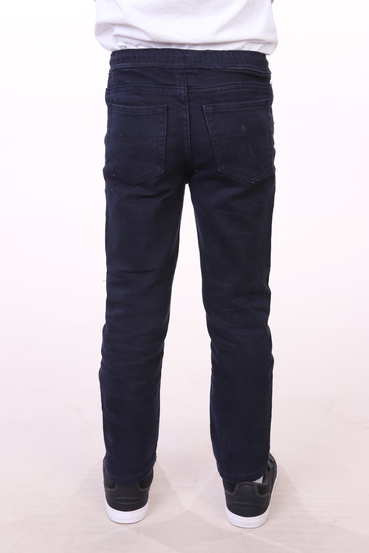 Oscar Kids KA4522 boys' skinny jeans in navy, back view