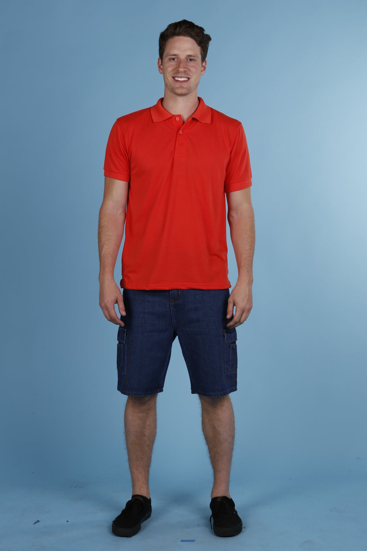 Oscar Sports TC06 classic pique polo shirt in orange