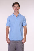 Oscar Sports TC06 classic pique polo shirt in slate blue
