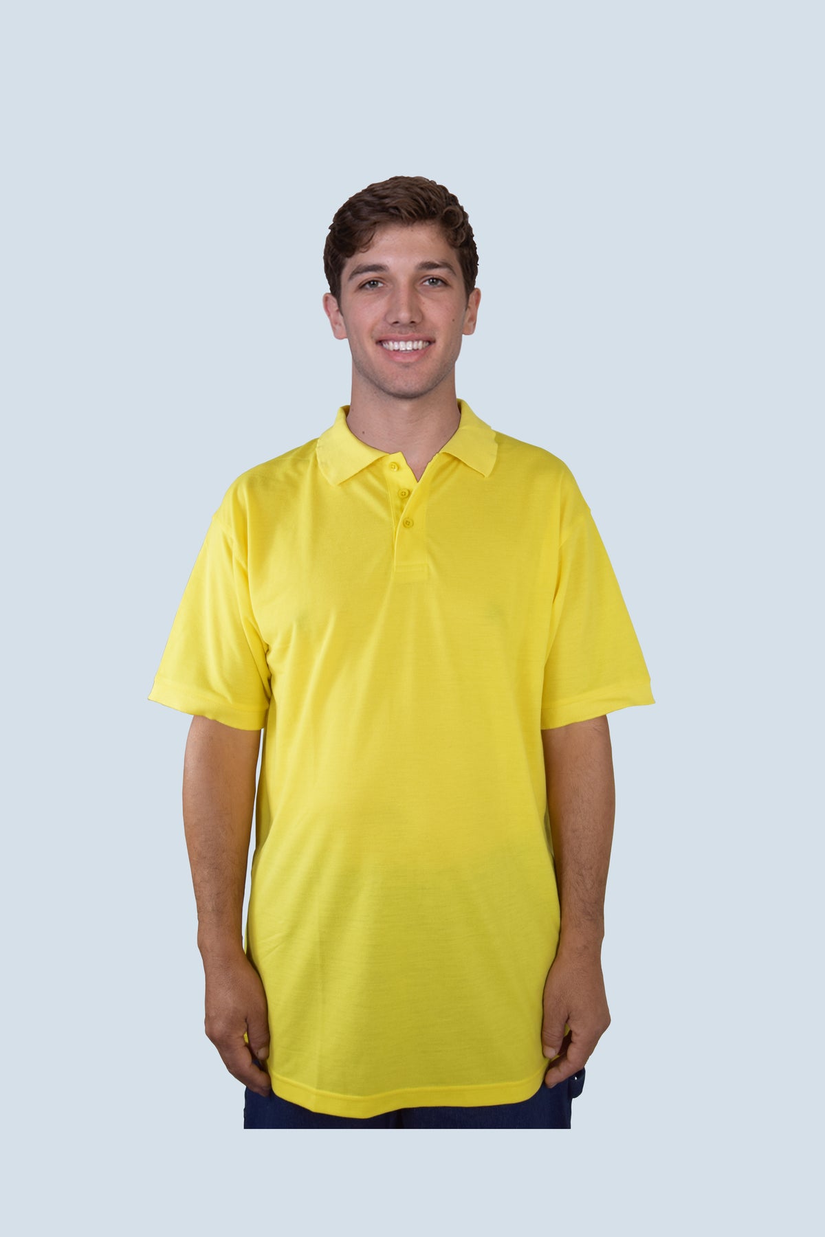 Oscar Sports TC06 classic pique polo shirt in yellow