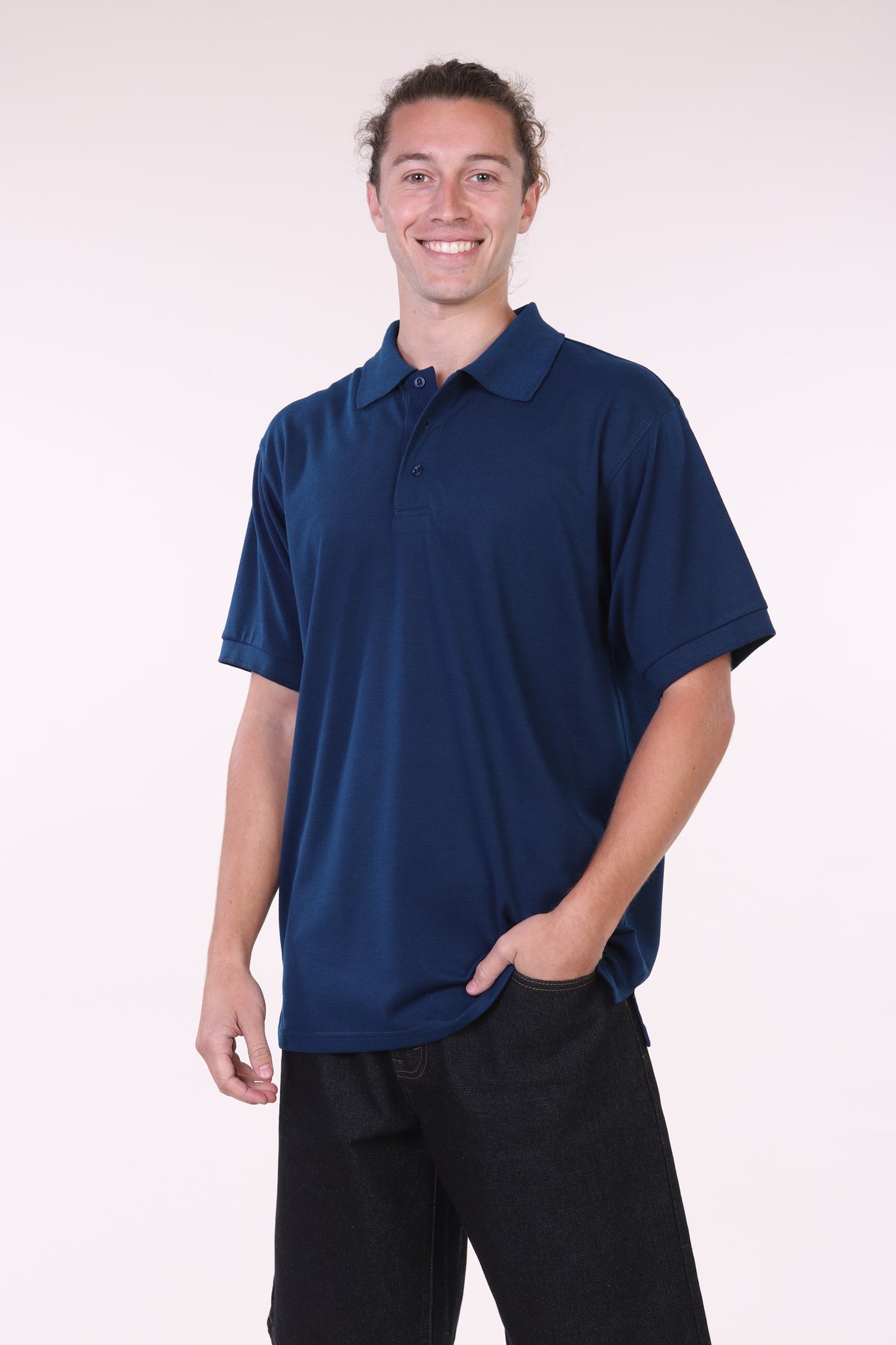 Oscar Sports TC06 classic uniform polo shirt in navy
