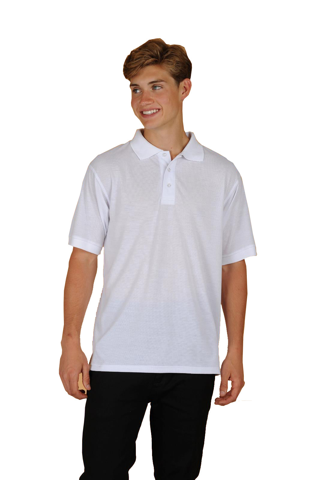 Oscar Sports TC06 classic uniform polo shirt in white