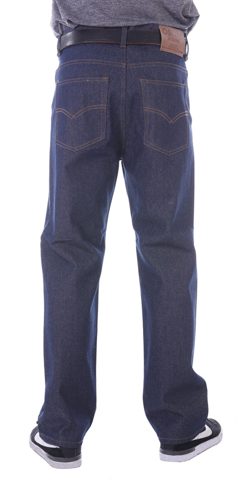 Oscar Jeans CA999 raw denim five-pocket jeans in raw denim blue