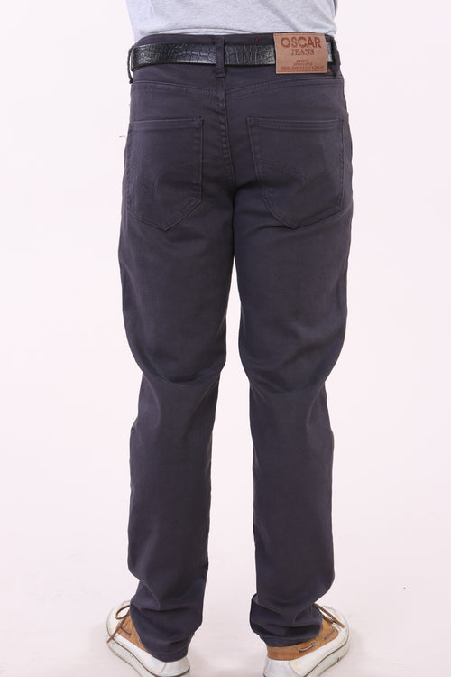 Oscar Jeans CA4511 skinny fit stretch jeans in dark gray prepack