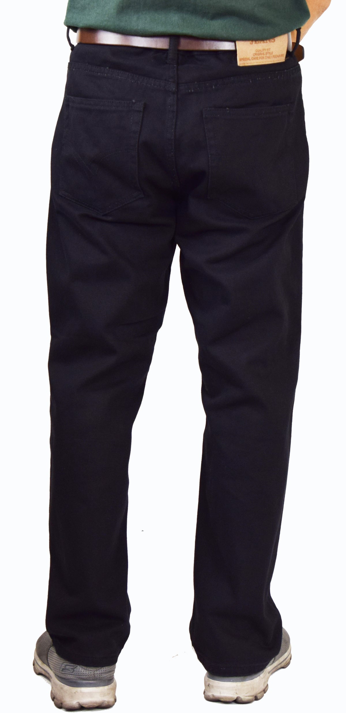 Oscar Jeans CA999 twill five-pocket pants in black, back view