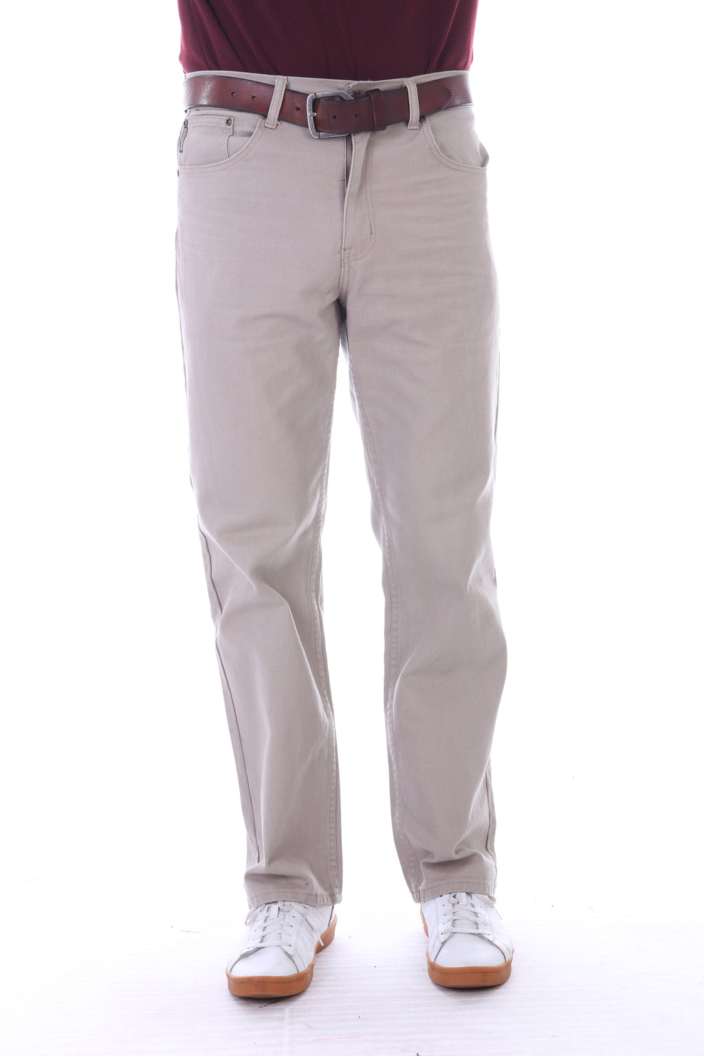 Oscar Jeans CA999 twill five-pocket pants in khaki, detail