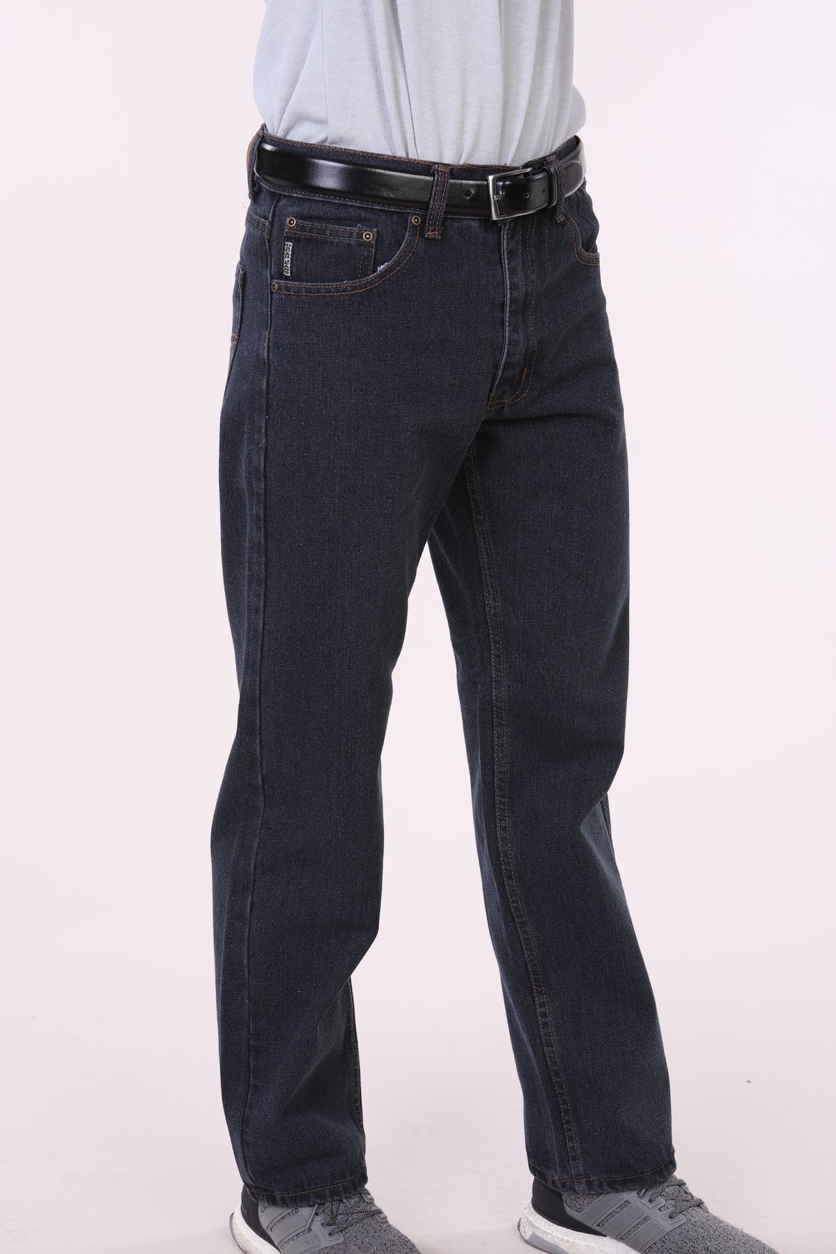 Oscar Jeans CA999 washed denim five-pocket jeans in dark blue