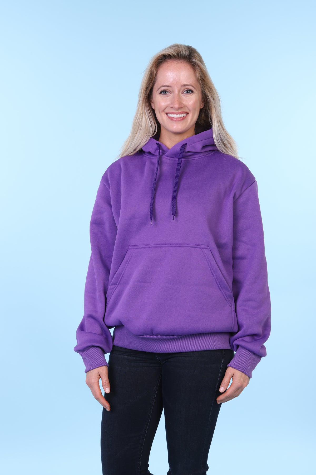 Maxxsel Apparel M2078 unisex fleece pullover hoodie in lavender prepack