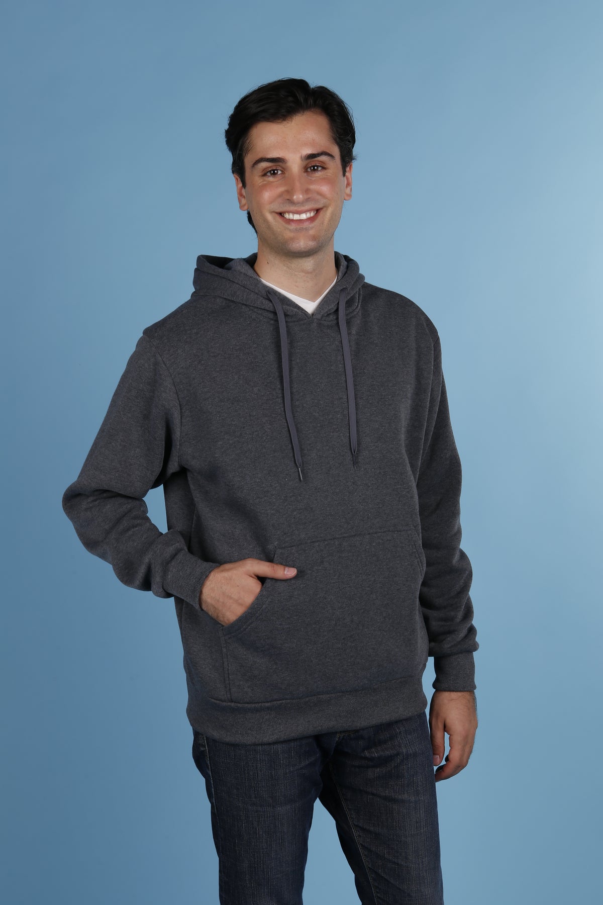 Maxxsel Apparel M2078 unisex fleece pullover work hoodie in charcoal prepack