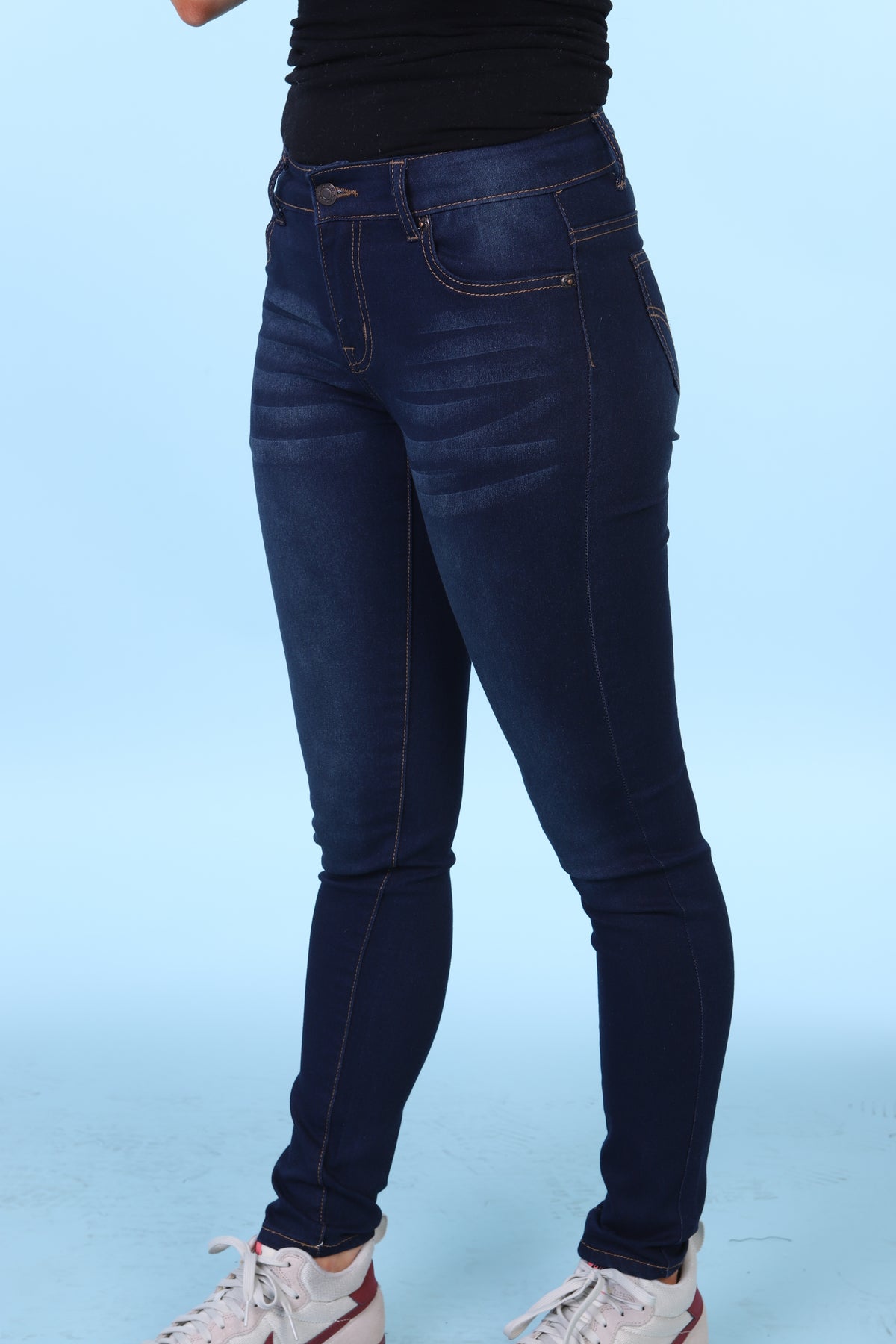 Oscar Jeans WA888 women's skinny stretch jeans in dark blue prepack