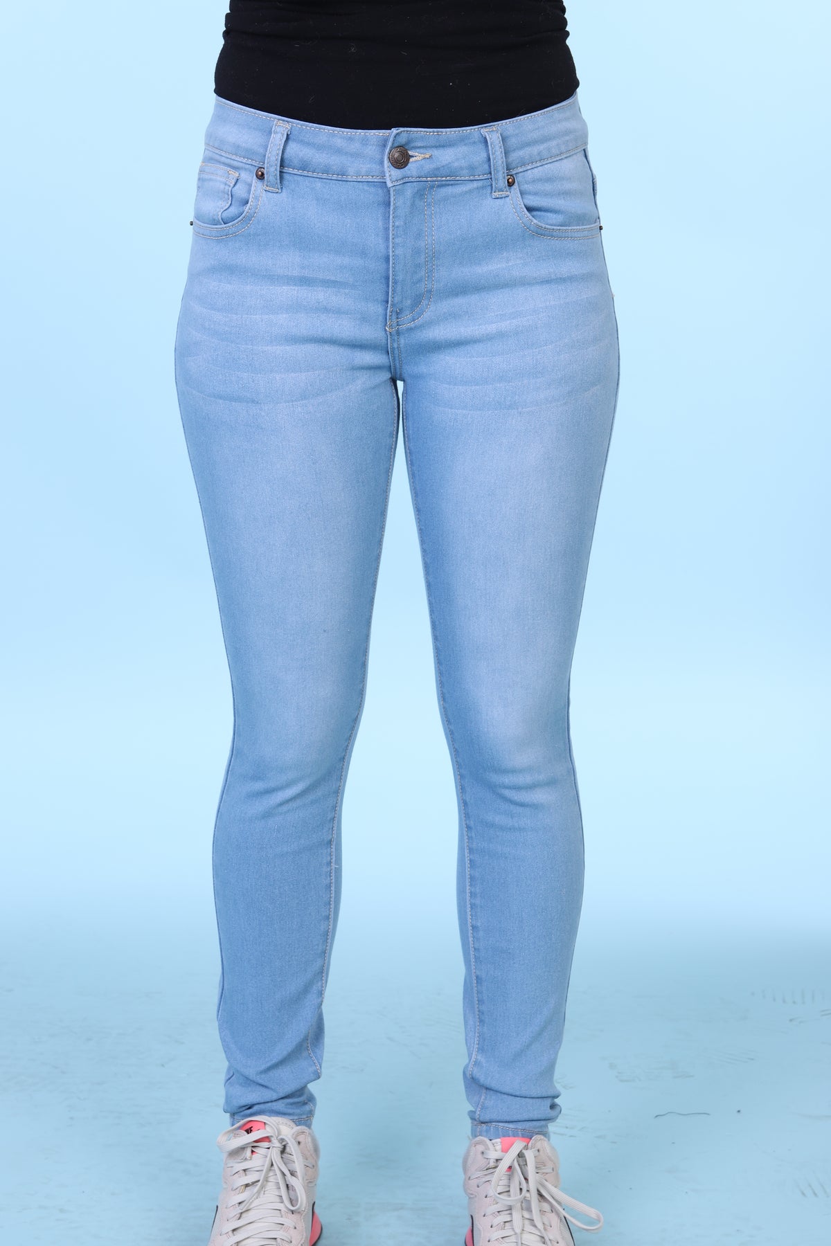 Oscar Jeans WA888 women's skinny stretch jeans in light blue prepack